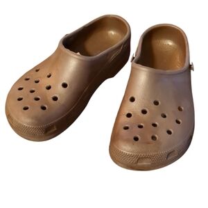 CROCS Brown Slip On Shoes M6 W8